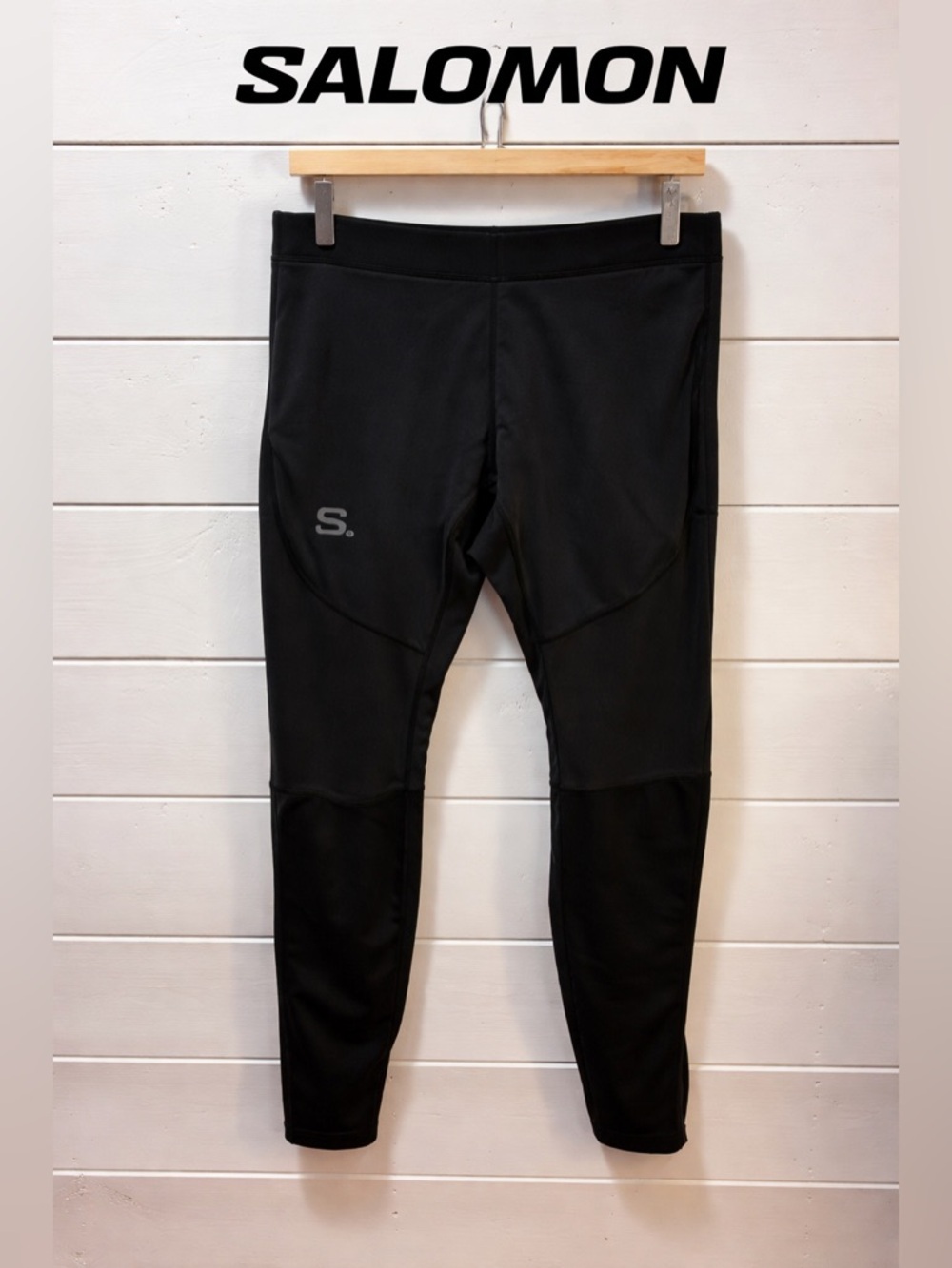 SALOMON Black Performance Leggings Size L